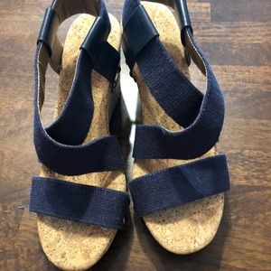 Lucky Brand - Blue Cork Wedge 6.5